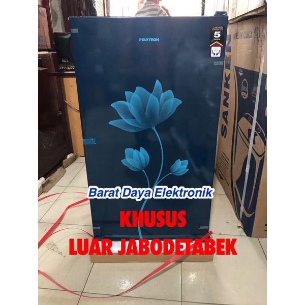 POLYTRON Kulkas 1 Pintu Metallic 150 Liter PRB 159 PRB159 LUAR JABODETABEK