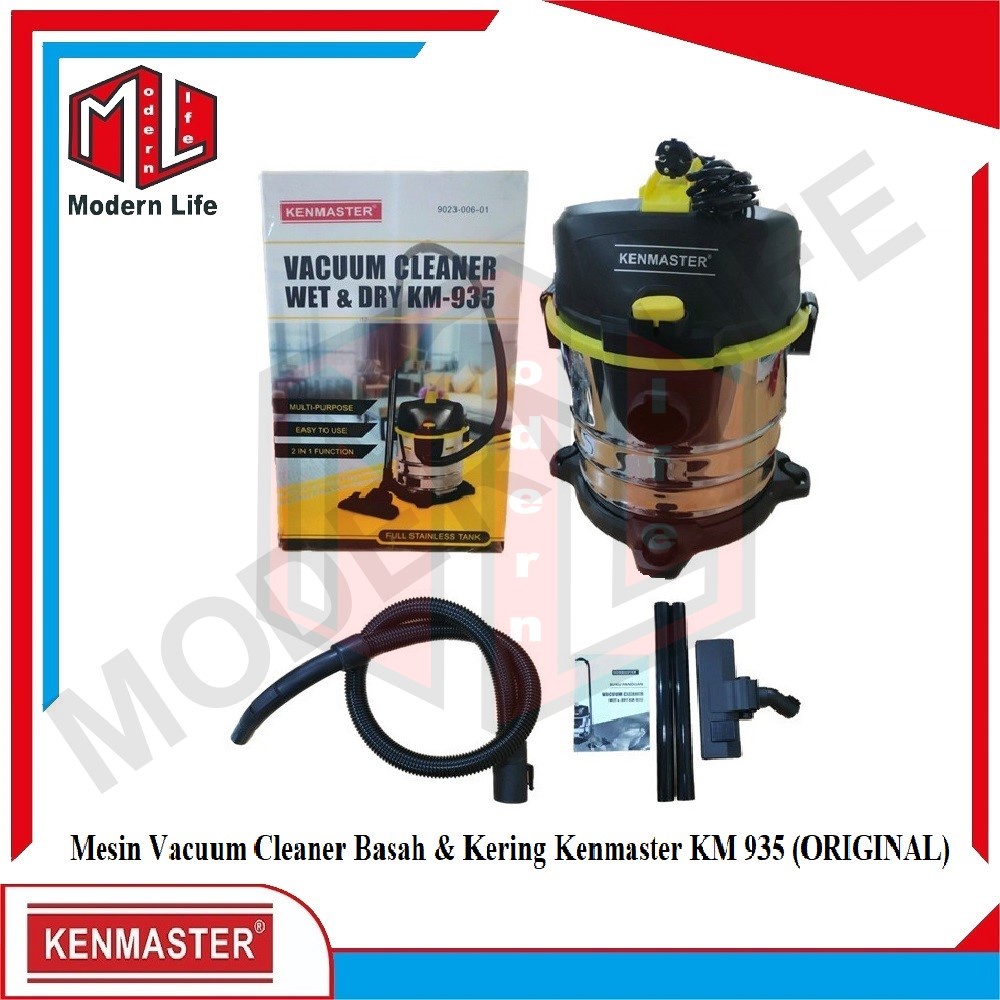 Kenmaster KM-935 Vacuum Cleaner Wet &amp; Dry Penyedot Basah &amp; Kering 20 L