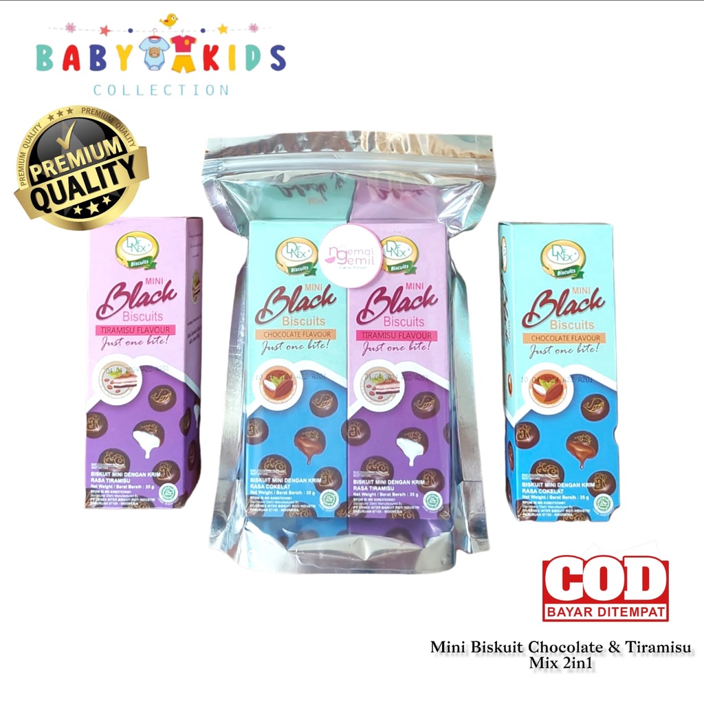 

Mini Biscuit Coklat Mini Rasa Coklat & Tiramisu Mix 2in1 Kualitas Premium