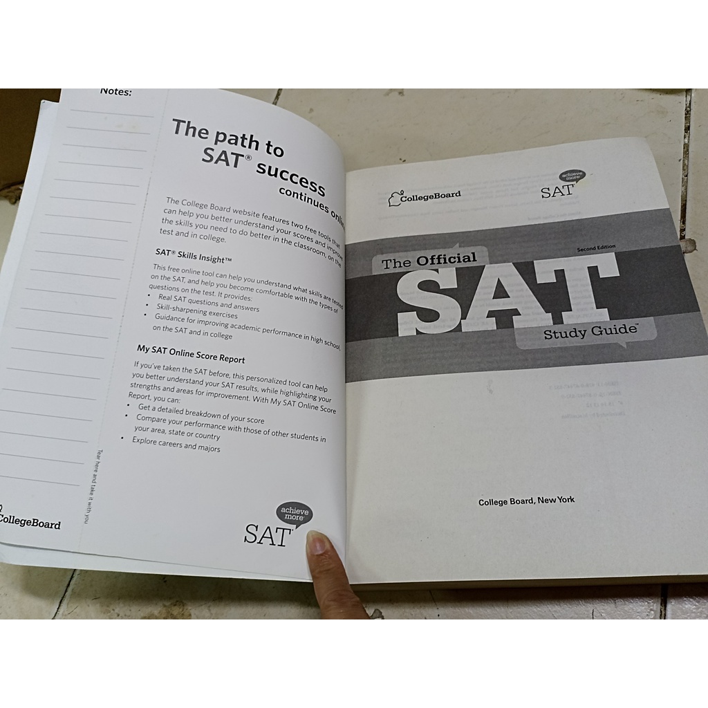 the official SAT STUDY GUIDE SECOND EDITION COLLEGE BOARD
