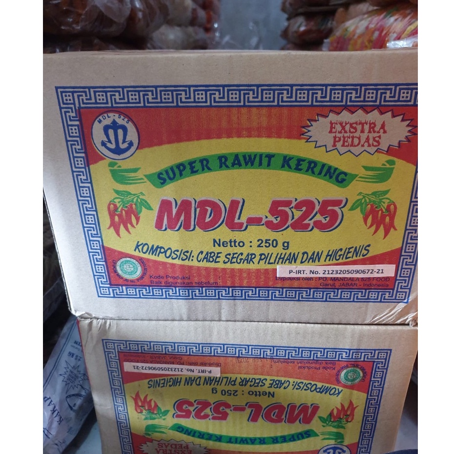 [Dus] Cabe Cabai Cengek Giling Merk Chilpo Mandala Isi 20 pack x 250 gr -  CHILPO250