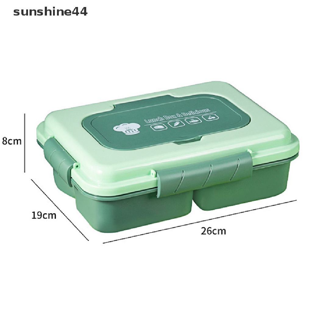 Sunshine Kotak Makan Siang Portable 4 / 5 Sekat Anti Bocor Untuk Pelajar / Kantor