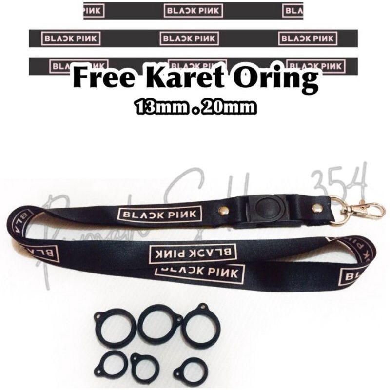 lanyard BLACKPINK / gantungan kunci band BLACK PINK KPop / tali lanyard gantungan leher name tag kar