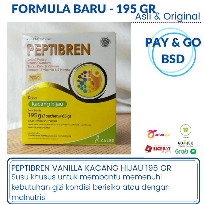 

[ COD ] PEPTIBREN KACANG HIJAU 195 GR - SUSU LANSIA SARAF STROKE ALZHEIMER