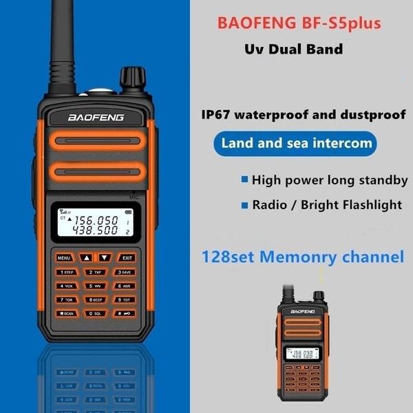 BF-S5 PLUS - HT Handy Radio Walkie Talkie - Radio Panggil 2 Arah - IP67 Waterproof Tahan Air