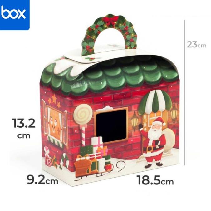 

#@#@#@#@] Box Jinjing Natal Kardus Packaging Toples Tabung Silinder Dus Kuker