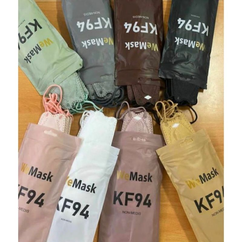 Masker Kf 94 Murah Masker Kf94 Isi 50 Pcs Dewasa Hitam Putih Warna
