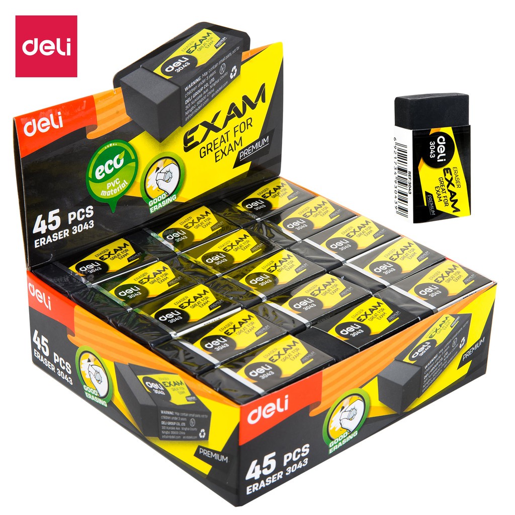 

Penghapus Pensil Exam Eraser Hitam - E3043 DELI
