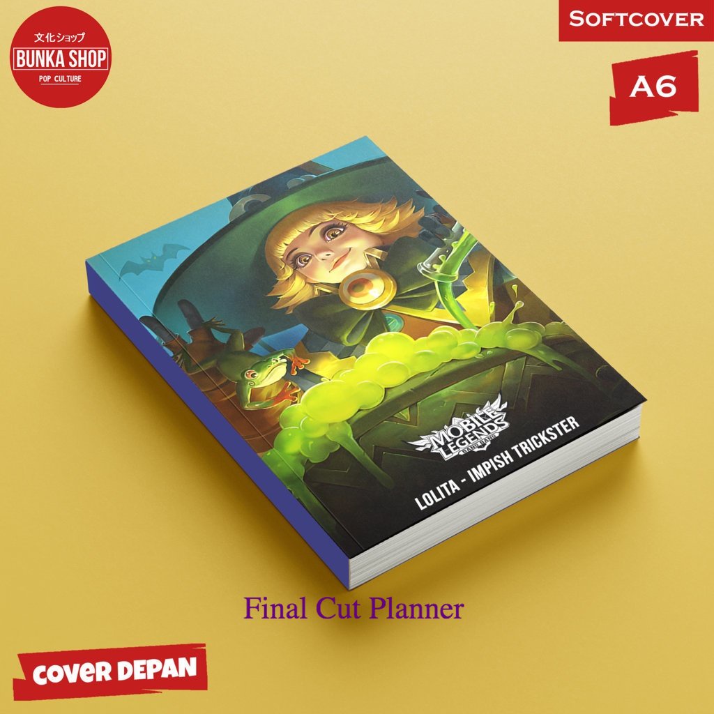 

Pocket Note Mobile Legends Lolita Impish Trickstar Softcover A6 Buku Tulis Catatan Notes Agenda Planner Jurnal .