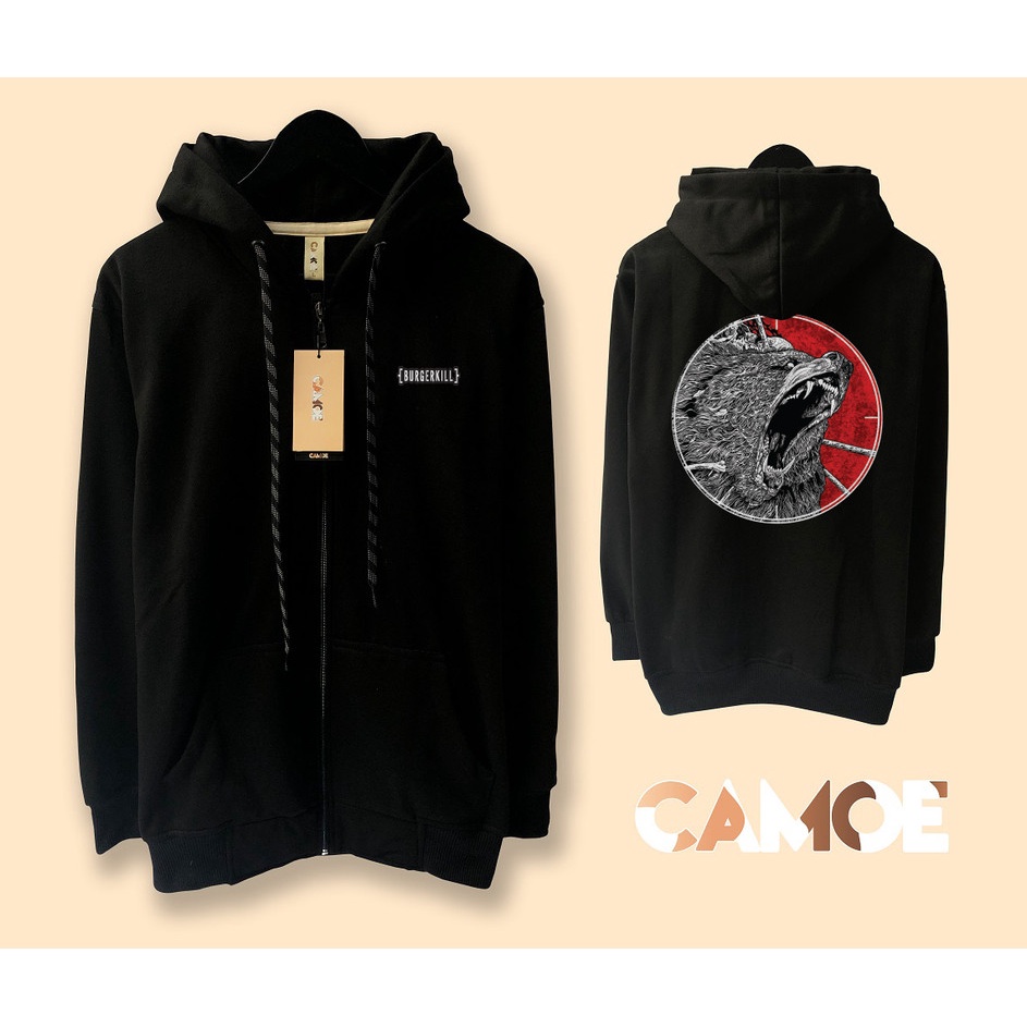 Jaket Hoodie Zipper Burgerkill Adamantine Logo