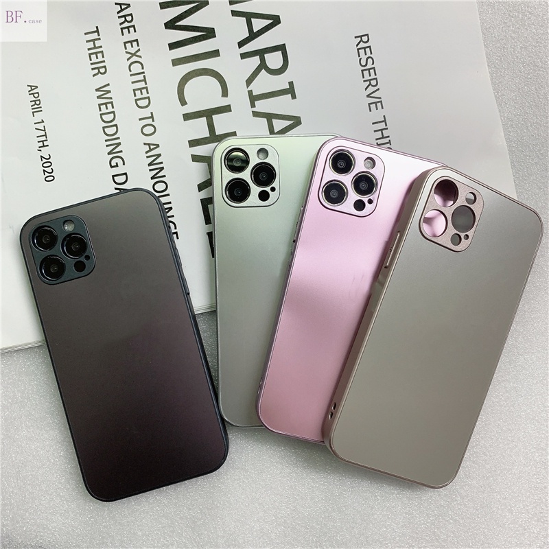 Casing Hard Case Metal Frosted Anti Sidik Jari Untuk IPhone 7plus / X / XS / XR / XSMAX