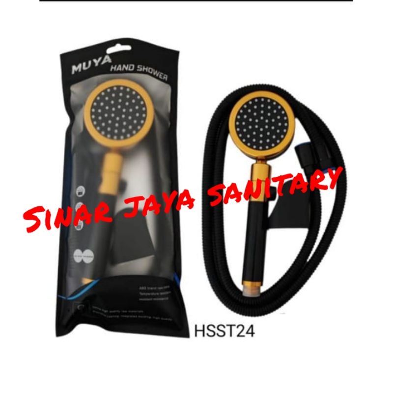 Hand shower black gold / shower kamar mandi gold