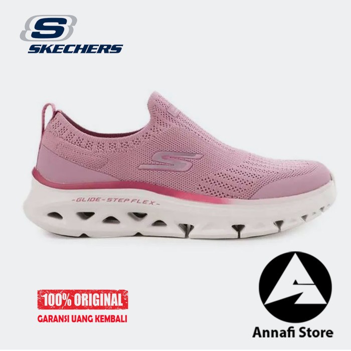 JUAL SEPATU RUNNING WANITA SKECHERS GO RUN GLIDE 128896/PNK - PINK