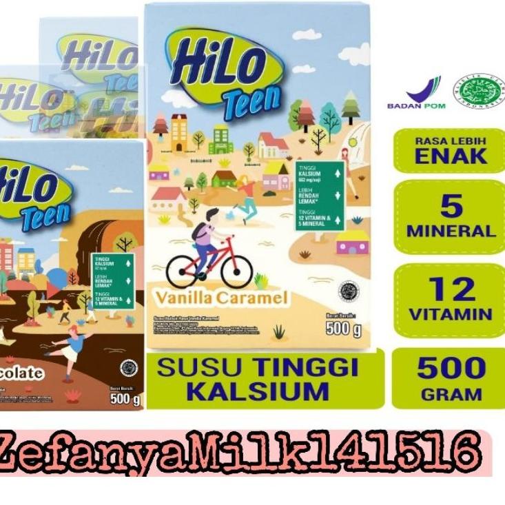 

Hanya disini--Hilo Teen Chocolate 500 Gr/Hilo teen Vanilla Caramel 500Gr 500 gr