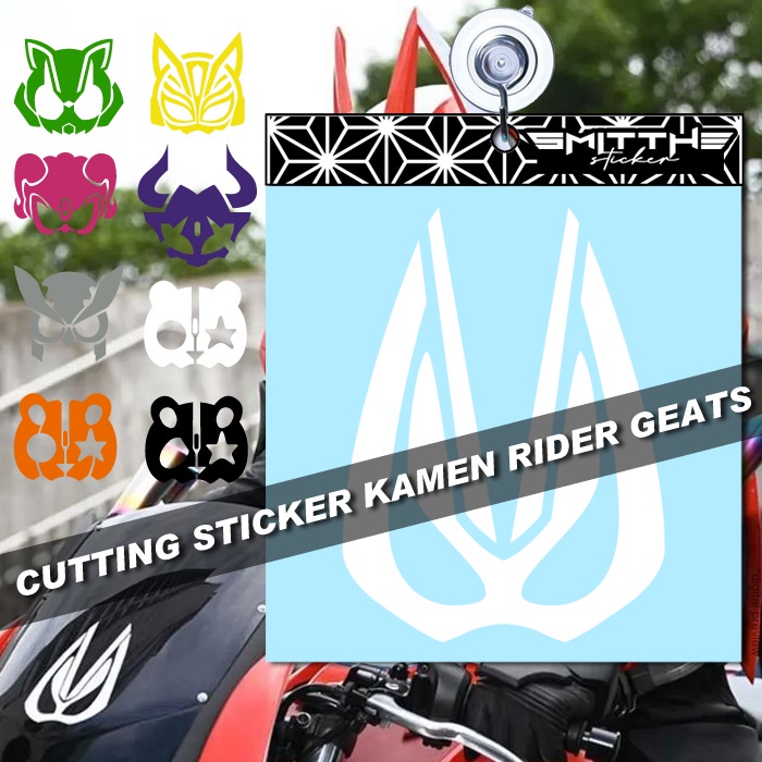 Stiker Kamen Rider GEATS kamenrider Cutting Sticker Decal Waterproof