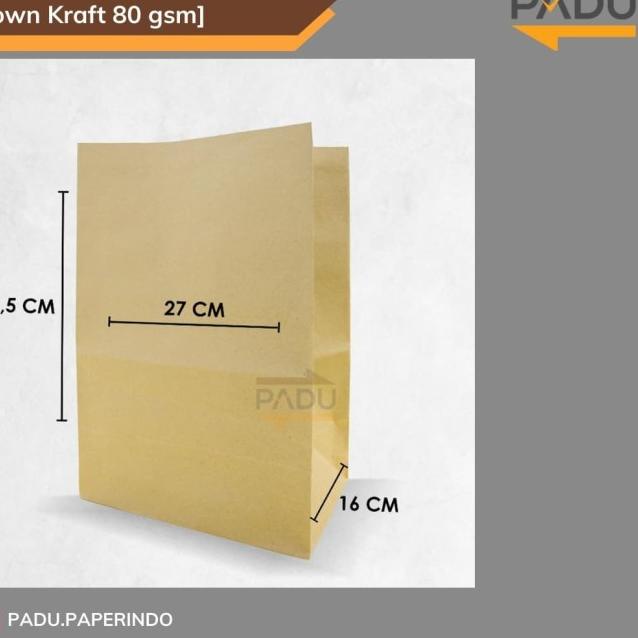 

Grocery Bag 27x16 x38.5 cm - SOS Paper Bag / Kantong Belanja