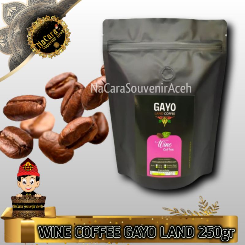 

WINE COFFEE GAYO LAND 250gr || BUBUK KOPI ARABIKA WINE