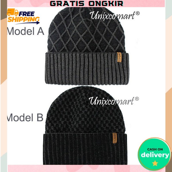 Topi Kupluk Dewasa Beanie Musim Dingin Kekinian Topi Distro Polos Cowok Deawsa Topi Rajut Knitted Pr