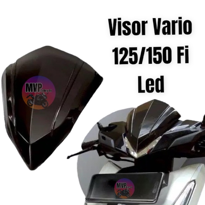 VISOR VARIO 150 DAN VARIO 125 LED ESP 2015 - 2017 WINDSHIELD VARIO 125 VARIASI HITAM - MJ 86