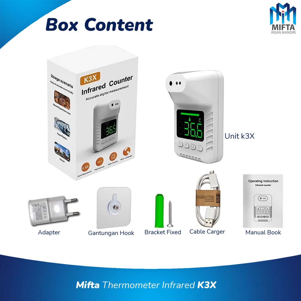 K3X TERMOMETER INFRARED / K3 X INFRARED THERMOMETER / K3X THERMOMETER