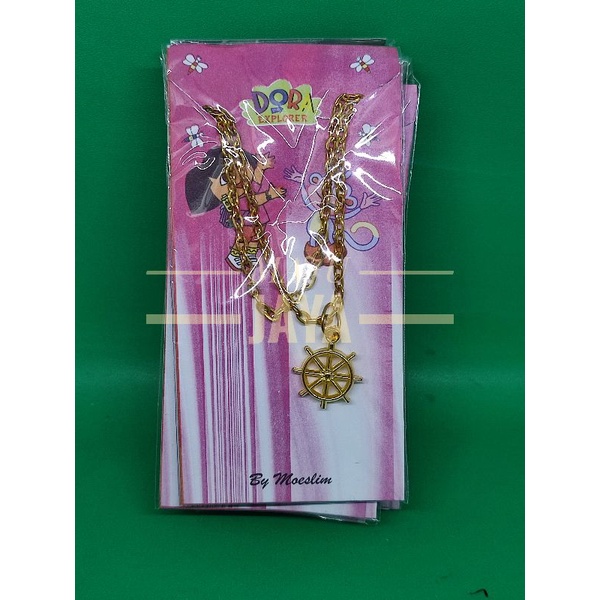 Kalung Anak Emas Dora Isi 12 Pcs