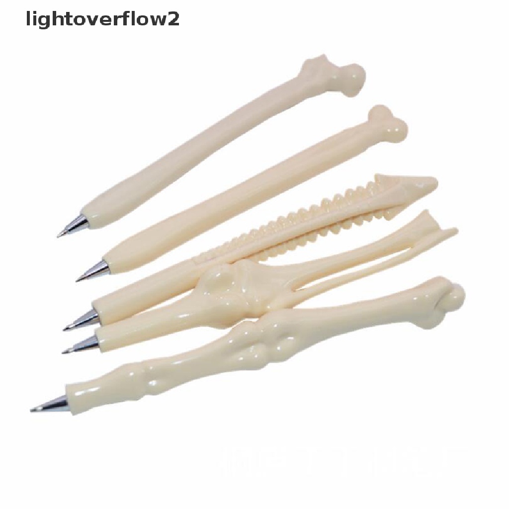 (lightoverflow2) 5pcs Pulpen Bentuk Tulang Untuk Dokter / Perawat