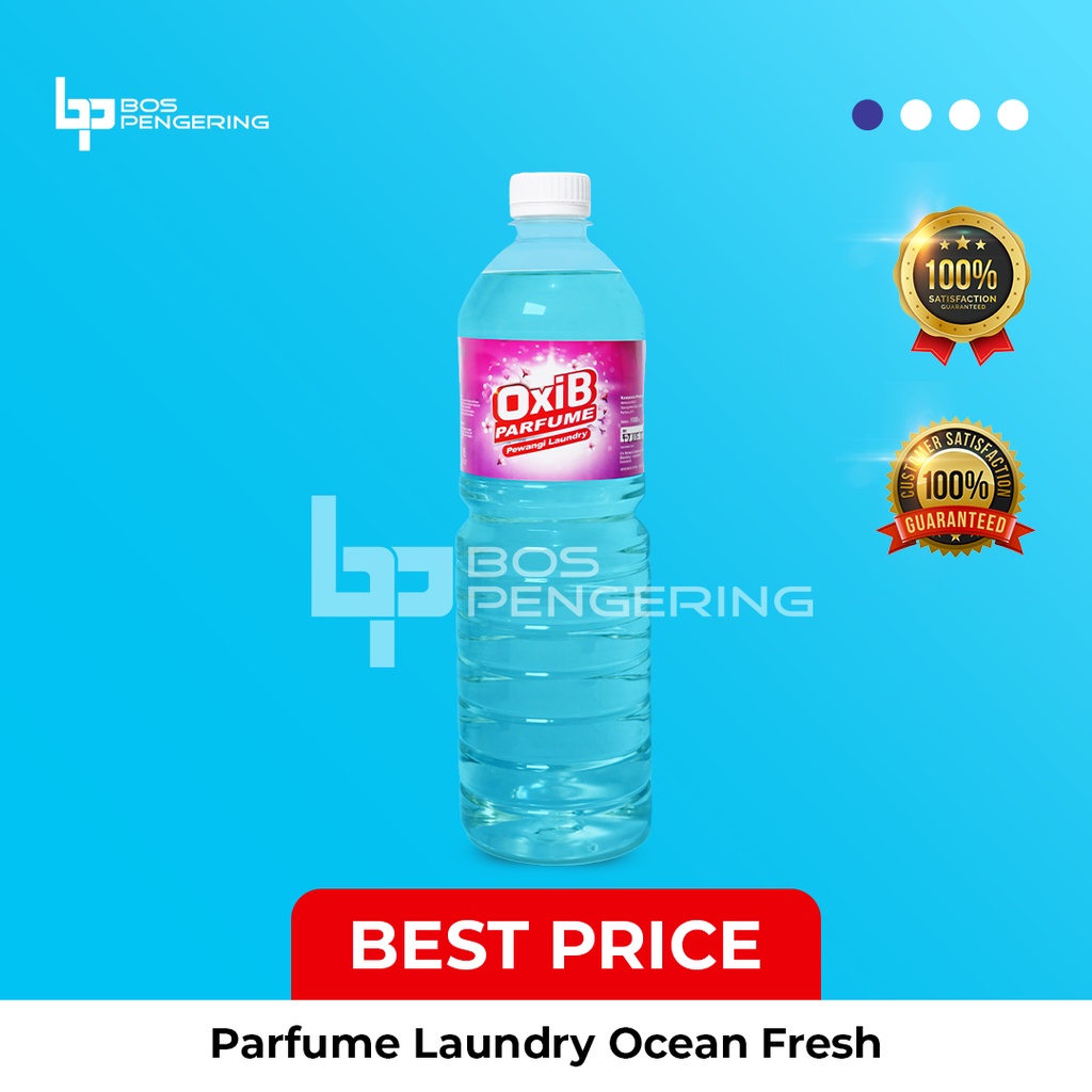 Pewangi Pakaian Laundry - OxiB Parfum Aroma Ocean Fresh 1 Liter Awet Tahan Lama