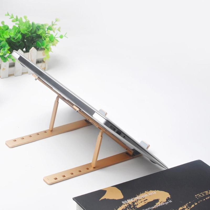 LAPTOP STAND DUDUKAN PENYANGGA NOTEBOOK ALUMINIUM PORTABLE FOLDABLE DAPAT DILIPAT