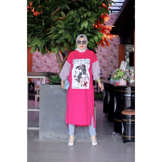 TUNIK LANICHA OUTFIT ORIGINAL/TUNIK WANITA KEKINIAN/TUNIK BRAND LOKAL