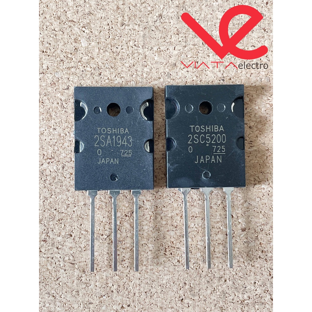 TRANSISTOR A1943 C5200 LOT 725/925 150W (1SET) TOSHIBA 2SA1943 2SC5200 A 1943 C 5200