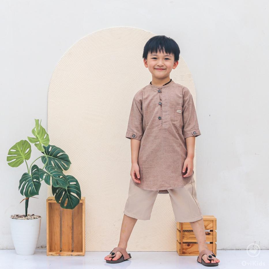 Paling Dicari OVIKIDS HANNAN-Kemeja Koko Anak Baju Koko Kurta Anak Laki-Laki (2-10 Tahun)