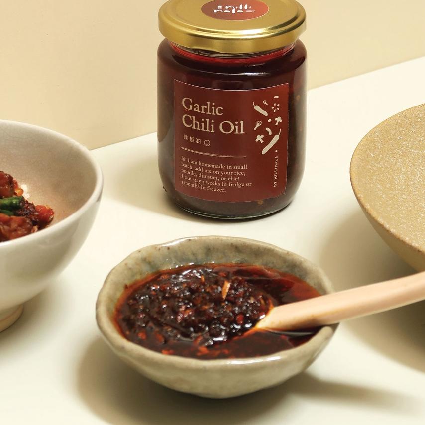

limited Edition✔️Garlic Chili Oil - Spicy Szechuan / Sichuan Chilli / Minyak Cabai by Millimala|SQ7