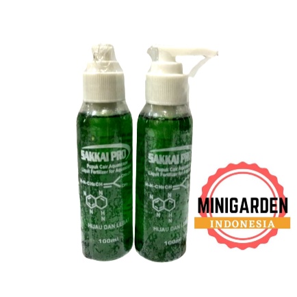 PUPUK CAIR AQUASCAPE SAKKAI PRO HIJAU LEBAT 100 ML HIJAU ALMAVIT