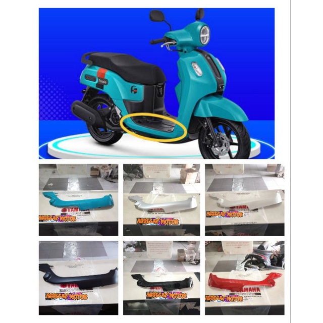 MOLE SIDE SIRIP BAWAH SAMPING FAZZIO FAZIO 125 KANAN ORIGINAL YGP