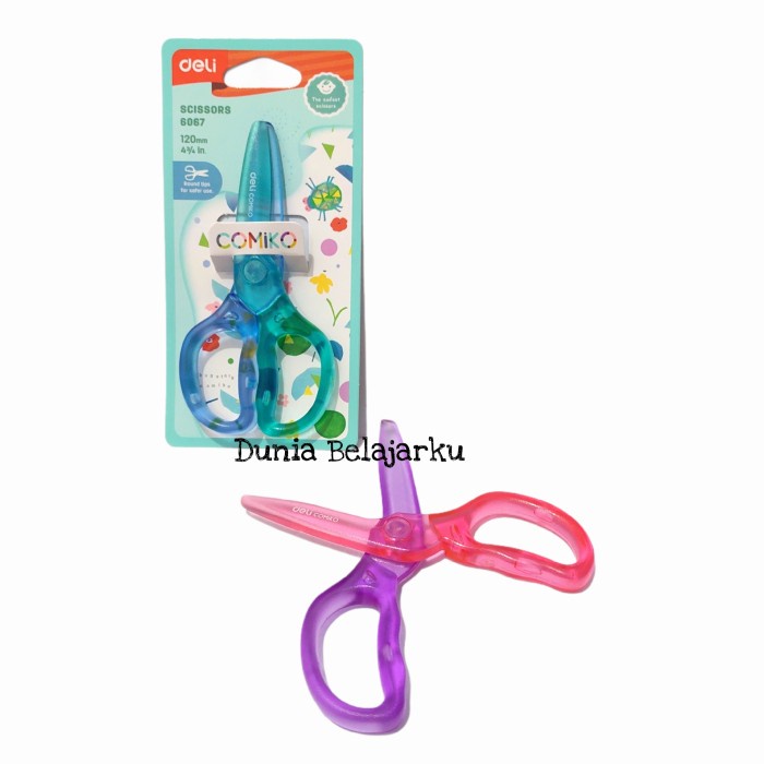 

Cantik Gunting Plastik Anak Deli 6067 Kids Safe Plastic Scissors 12Cm Bergaransi