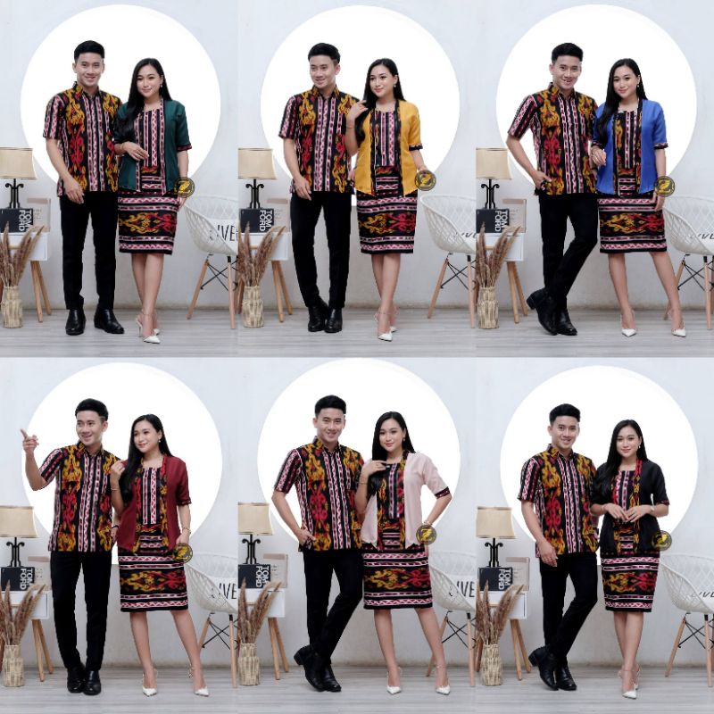 Batik couple Atasan Wanita Seragam Kerja Trending New Arrival M L XL