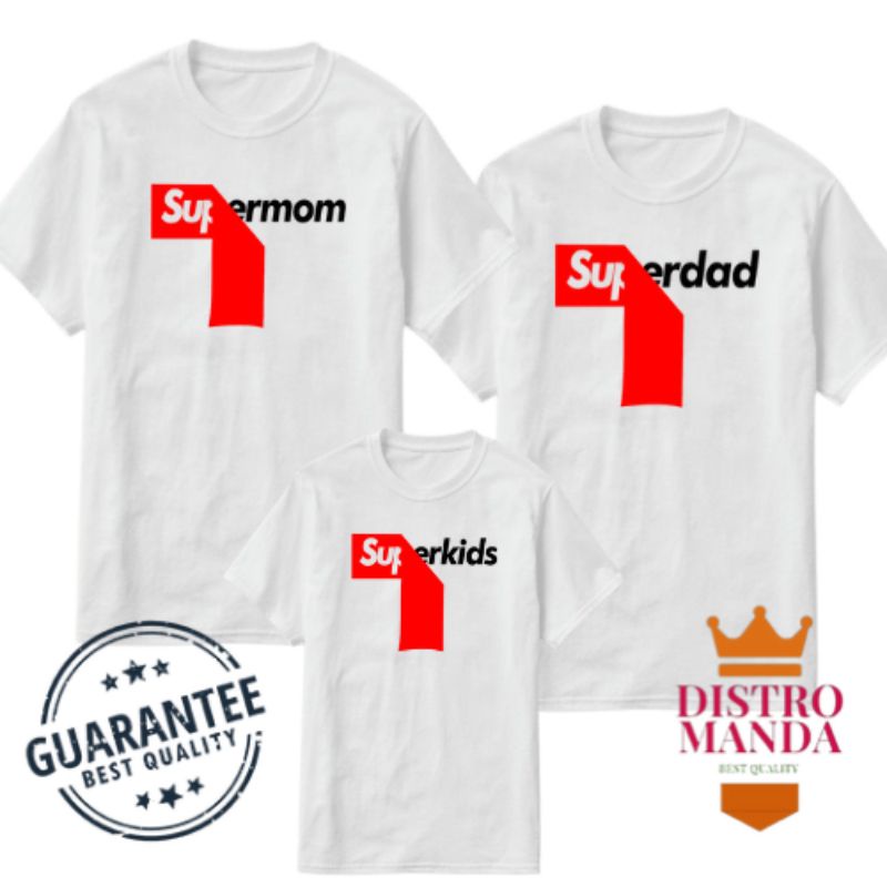 T-Shirt couple family motif supermm terbaru / kaos couple keluarga / shirt couple distro / kaos ulan