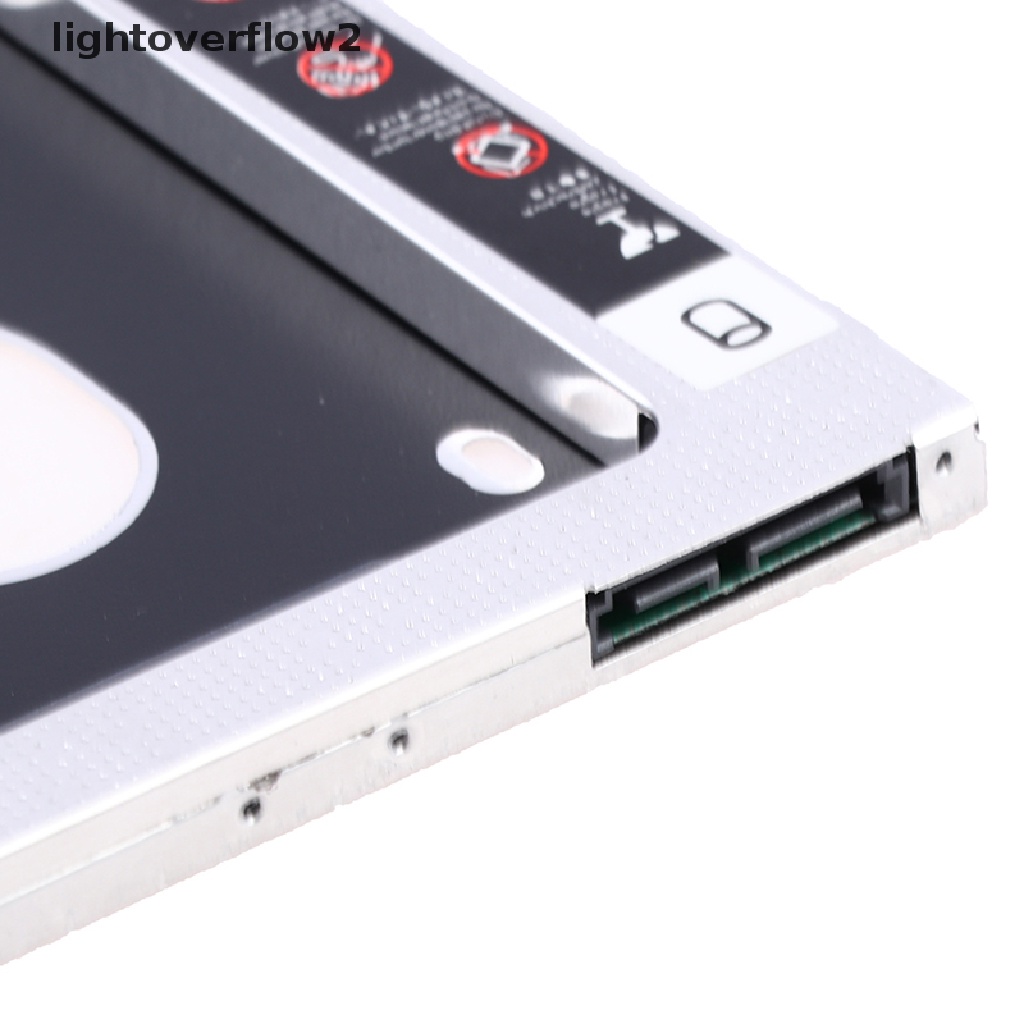 (lightoverflow2) Casing Hardisk HDD Caddy 2nd SATA 3.0 9.5mm Untuk Laptop