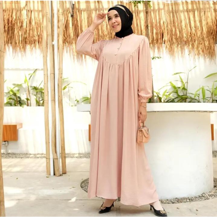 COD- Arnalla Dress GAMIS CRINKLE PREMIUM DRESS WANITA TERBARU 2022 BAJU KONDANGAN REMAJA KEKINIAN OOTD WANITA