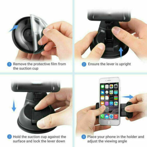 【COD Tangding】Holder Handphone 360 Derajat Untuk Mobil° Bracket Dudukan Handphone Universal Dengan Kop Perekat Untuk Dashboard Mobil