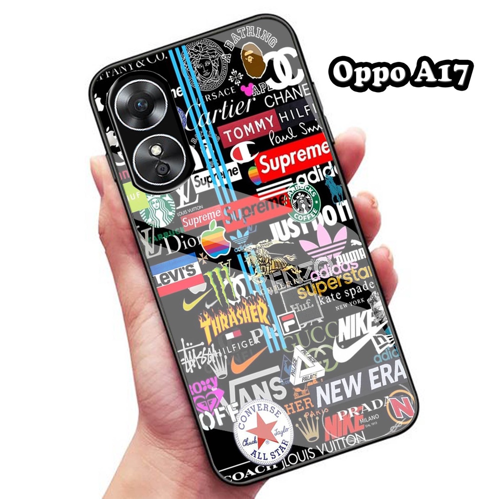 (Q19) Softcase Oppo A17 A17k - Softcase Kaca Oppo A17 A17k  - Case Aesthetic Oppo A17 A17k  - Case k