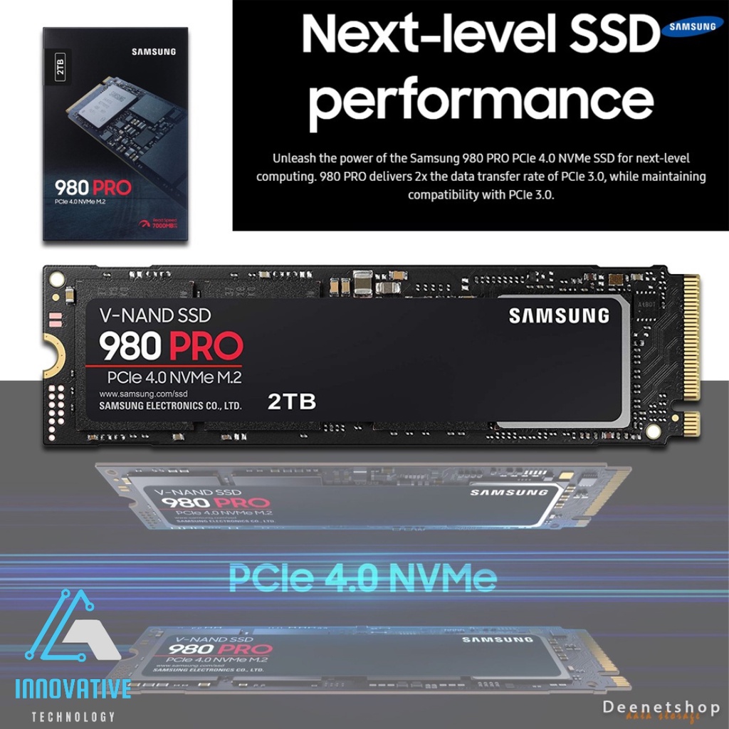 Samsung SSD 980 PRO M.2 PCIe Gen4 x4 1TB MZ-V8P1T0BW / SSD 1TB
