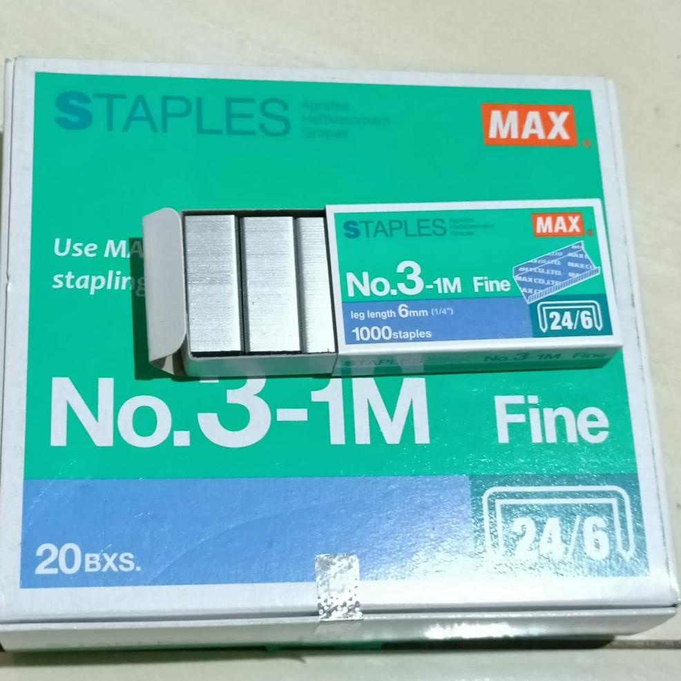 

㊓ Max Isi Staples No.3-1M Stapler Steples Refill Murah ラ