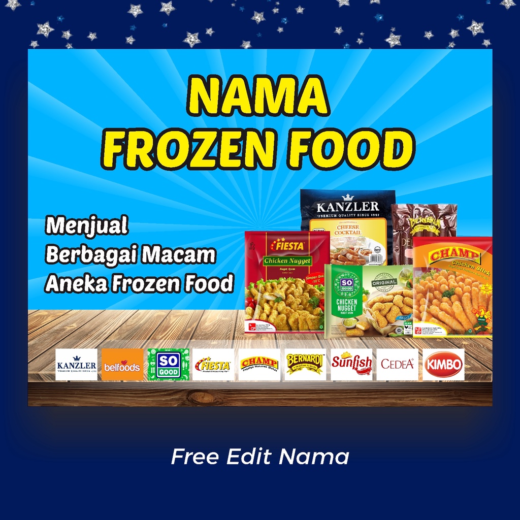 Jual Spanduk / Banner Frozen Food Shopee Indonesia