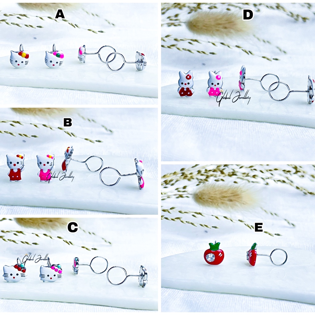 ANTING TOGE KARAKTER PERAK ASLI S925 GLOBAL JEWELLERY CN062