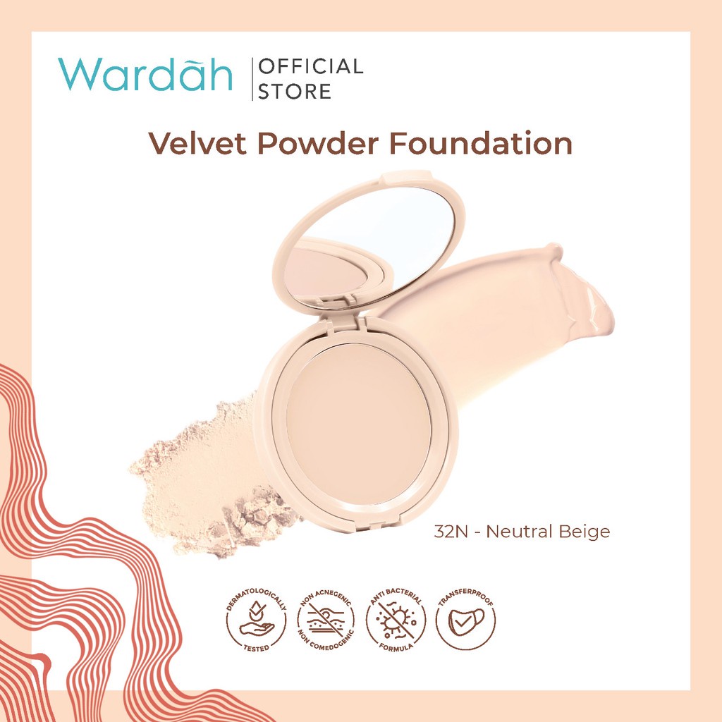 Wardah Colorfit Velvet Powder Foundation / Bedak Padat