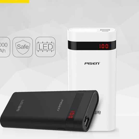 Serba baru--Powerbank PISEN II LED 10000 mAh / Pisen 10000 mAh Powerbank Support samsung oppo vivo