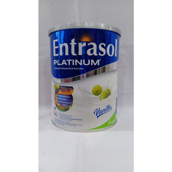 

[ COD ] Entrasol Platinum Vanila, 800gr
