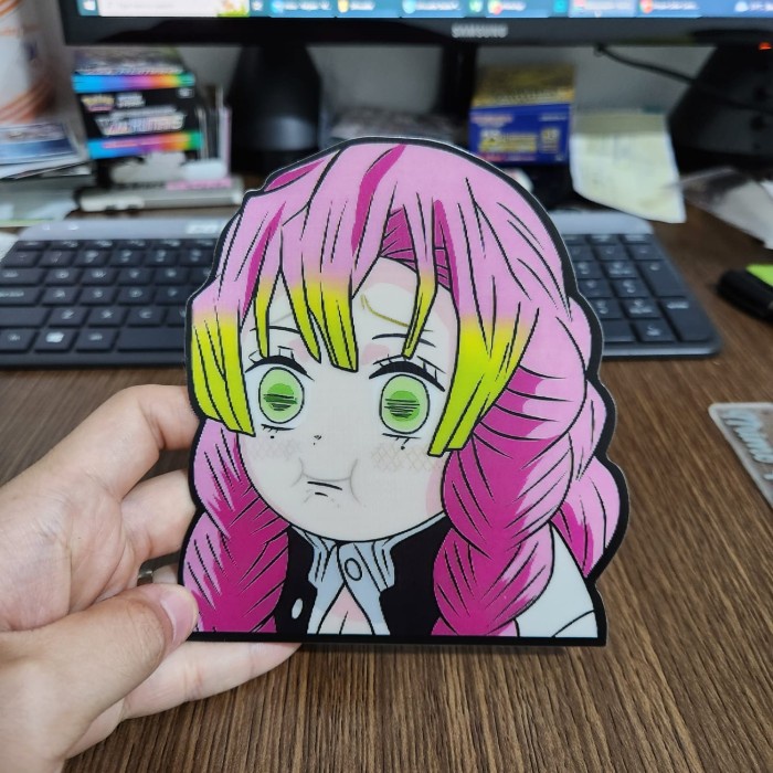 

STIKER 3D MOTION LENTICULAR ANIME - D0044 - Demon Slayer - Mitsuri