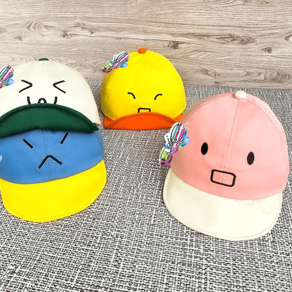 [GGY.18Oc22х] PHILEO | TOPI ANAK FASHION HAT MOTIF EKSPRESI LUCU TOPI ANAK UNISEX MOTIF BORDIR EMOJI